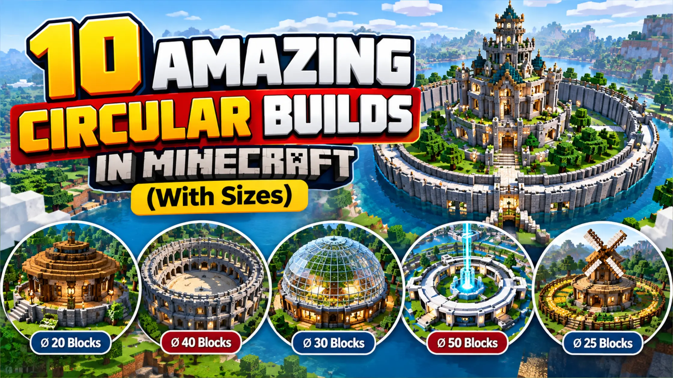 10 Amazing Circular Builds in Minecraft (With Sizes)