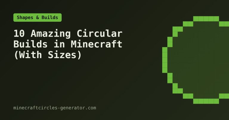 10 Amazing Circular Builds in Minecraft (With Sizes)