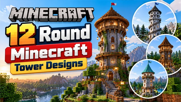 12 Round Minecraft Tower Designs