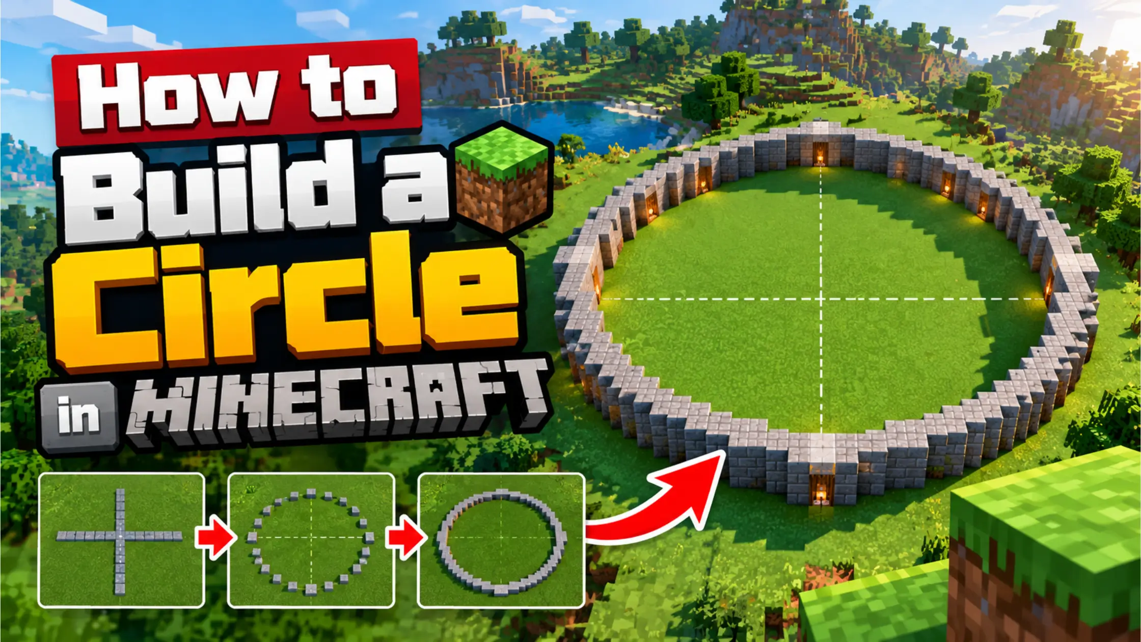 How to Build a Circle in Minecraft