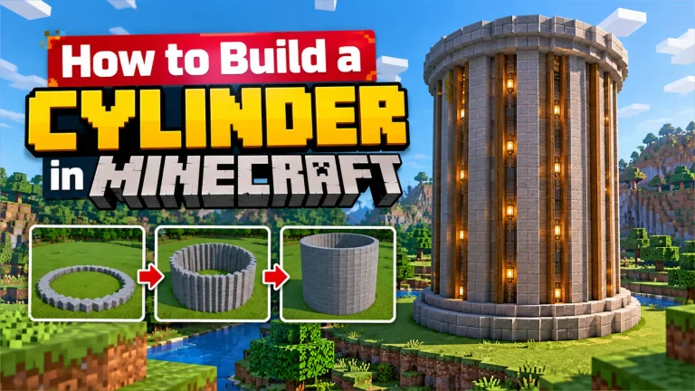 How to Build a Cylinder in Minecraft