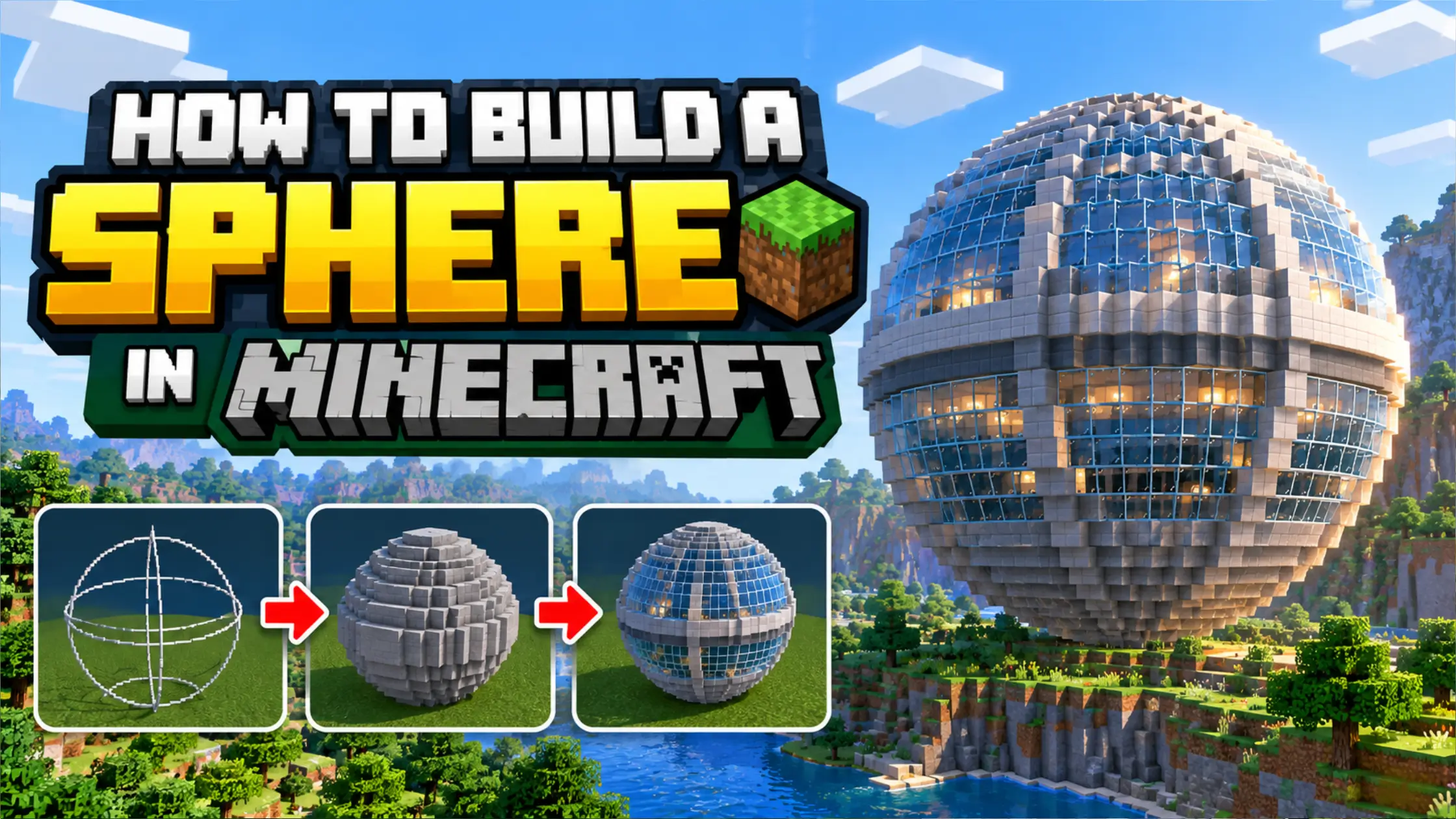 How to Build a Sphere in Minecraft