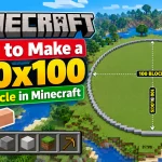 How to Make a 100x100 Circle in Minecraft
