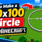 How to Make a 100x100 Circle in Minecraft