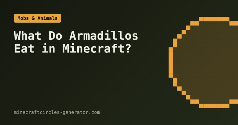 What Do Armadillos Eat in Minecraft?